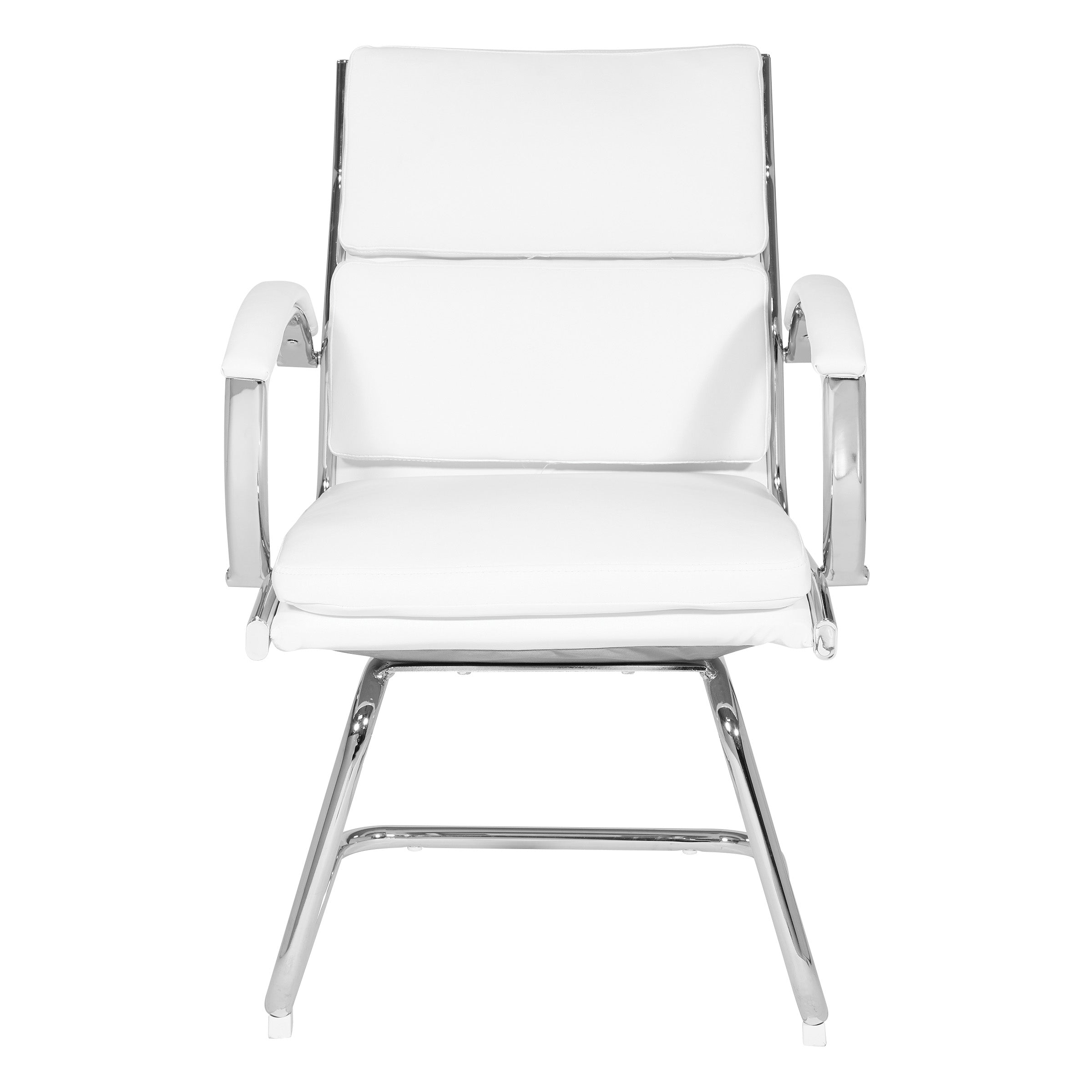 Mid-Back Faux Lthr Visitor's Chair